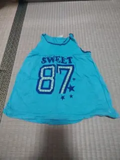 SWEET 87 ノースリーブ タンクトップ ターコイズブルー