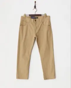 HALHAM ベージュ ストレッチクロップドパンツ Lのサムネイル
