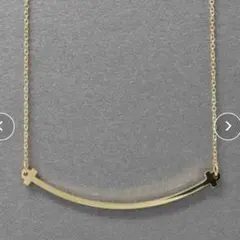 スマイル ネックレス ゴールド