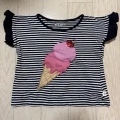 G*※様 ケイトスペード　アイスクリーム刺繍 ボーダーTシャツ 110