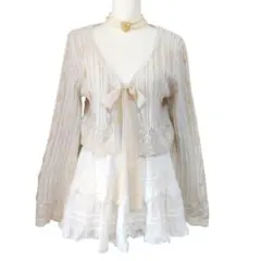 ザラ リボンカーディガン morikei 森ガール y2k フェアリーグランジ