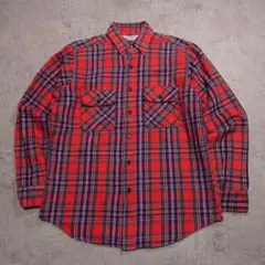 80s FIVE BROTHER チェックネルシャツ USA 製 L