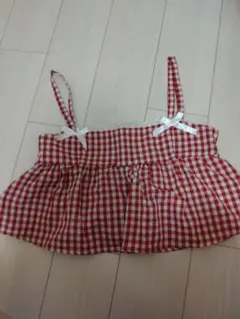 チェック柄　ビスチェ