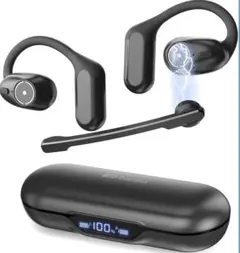 Bluetooth ヘッドセット 脱着マイクと開放型イヤー