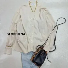 SLOBE IENA 24SS アイスコットンVネックカーディガンのサムネイル