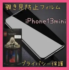 覗き見防止フィルム　iPhone13mini　ゴリラガラス　プライバシー保護