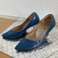 【Wacoal Success Walk】パンプス 24.5cm ブルーのサムネイル