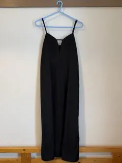 N.　ブラック キャミワンピース ロング丈