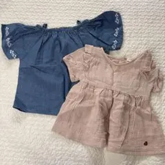 新品タグ付き　スモックセット　95のサムネイル