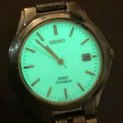 【稼働品】SEIKO　腕時計　SPIRIT　TITANIUM　5E32‐0020