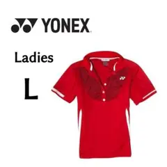 レディース Lサイズ YONEX ヨネックス バドミントン ゲームシャツ 赤色のサムネイル