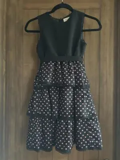 ハート柄ノースリーブドレス 130cm