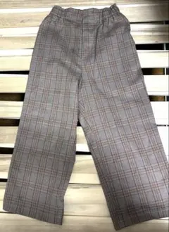 kutir チェック柄 ワイドパンツ S
