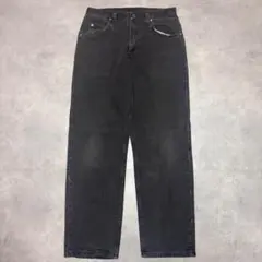 Wrangler ラングラー W32 ブラックデニム 黒 古着 18493