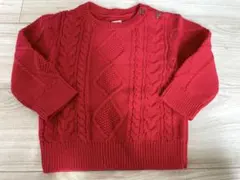 ★baby GAP ニットセーター レッド 90★