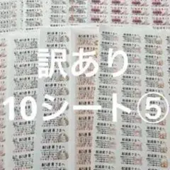 訳ありシールセット 10シート