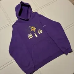 US古着NFLミネソタ バイキングス プルオーバー フーディ パーカー