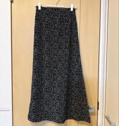 FREAK'S STORE フリークスストア フレアロングスカート 小花柄 黒