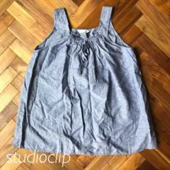ワンピース チュニック　ベスト　studioclip 綿麻