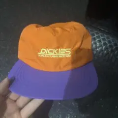 Dickies オレンジ 紫 スナップバックキャップ