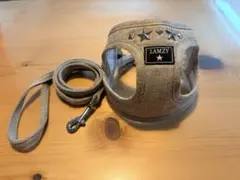 【美品】LAMZY ハーネス・リードセット S グレーのサムネイル