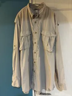 CAMPMOR メンズ 長袖シャツ ベージュ XL