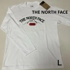 THE NORTH FACE☆メンズロンT Ｌ　ホワイト