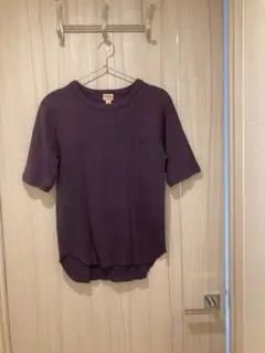 Healthknit リブ 半袖 Tシャツ パープル XSのサムネイル