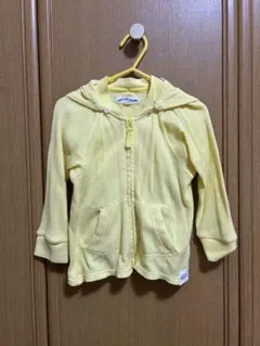 GREEN LABEL RELAXING ワッフルパーカー イエロー 95cm