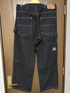 Guess Jeansゲスジーンズ黒カーゴ・ルーズペインターW34 美USEDのサムネイル