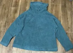 Champion ボアフリースジャケット プルオーバー ターコイズブルー XXL