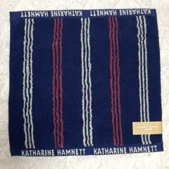 KATHARINE HAMNETT タオルハンカチ ネイビー ストライプのサムネイル