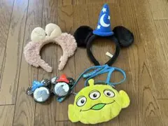 ☆ディズニー☆ミッキー&シェリーメイカチューシャ☆サングラス☆エイリアンバッグ☆