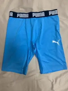 【送料込み】PUMA コンプレッション ショートタイツ 水色 XXLサイズ