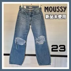 MOUSSY マウジー ローライズ ワイドフレア Y2K