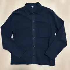 UNIQLO ユニクロ ミラノリブシャツカーディガン ブラック S