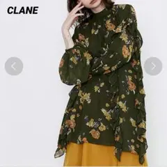 CLANE ブルームフラワー フリル ブラウス 匿名発送のサムネイル