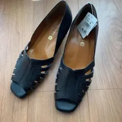 パンプス　24.5cm 牛革　日本製