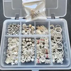 シルバー ビーズキャップ ロンデル スペーサー