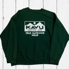 KAVU カブー ビッグロゴスウェット オーバーサイズ ホンジュラス製 ギルダン