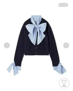 SNIDEL ボウタイドッキングニットプルオーバー