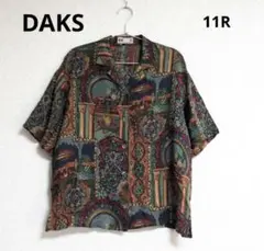 DAKS 総柄 半袖シャツ サイズ11R 男性のサムネイル