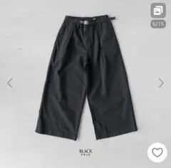 GRAMICCI ブラック ワイドパンツ Mサイズ