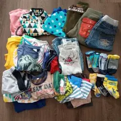 【41点セット】男の子 80-110cm まとめ売り 保育園着 乗り物