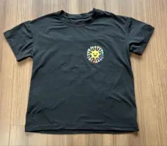 キッズ Tシャツ ブラック キャラクタープリント