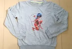 ミラキュラス レディバグ&シャノワール トレーナー スウェット グレー