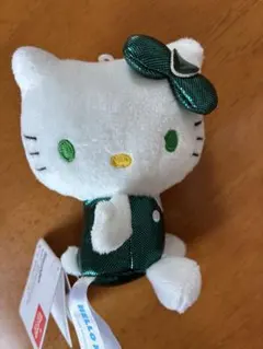 ハローキティ マスコット メタリックグリーン♡