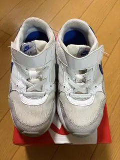 NIKE エア スニーカー ホワイト/ブルー 18㌢ - メルカリ