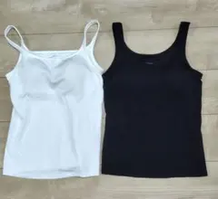 【美品】UNIQLO　エアリズム　ブラタンクトップ ２枚セット