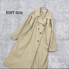 【エディットグリ】トレンチコート ベージュ チンウォーマー